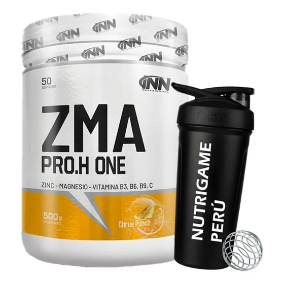 Zma Pro.h One 500gr Zinc Magesio Vitamina B6 - Fisica Sabor Citrus Punch