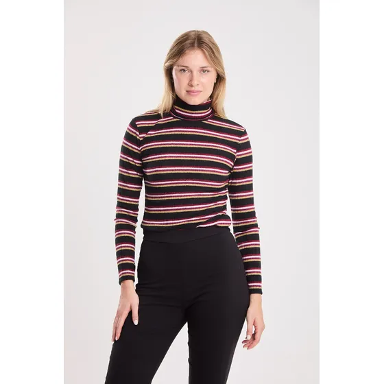 Remera Manga Larga Basica  Negro Koxis Mujer