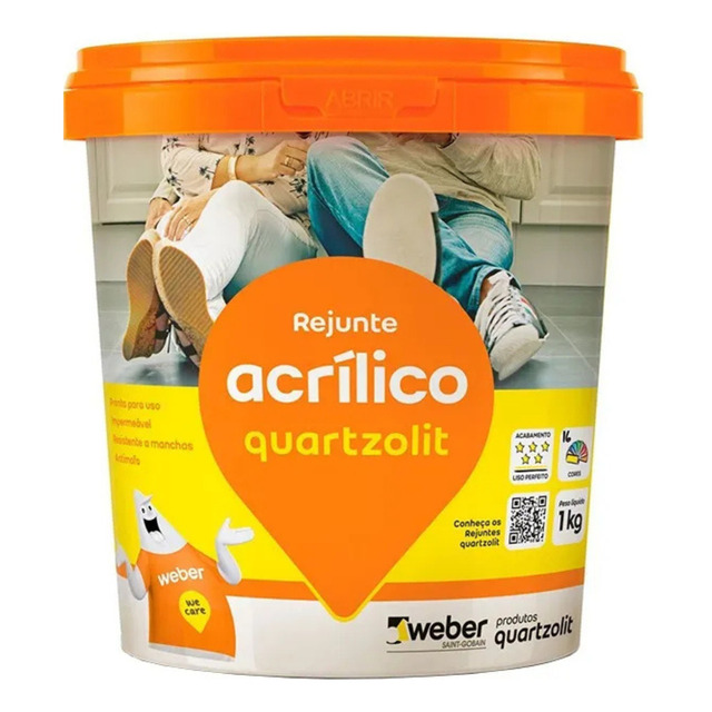 Rejunte Acrílico Weber Quartzolit 1kg - Cores Cor Bege Rejunte Acrílico Weber Quartzolit 1kg - Cores Cor Bege