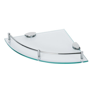 Juego De 4 Repisas Esquineras De Vidrio Foset Res-4v Juego De 4 Repisas Esquineras De Vidrio Foset Res-4v