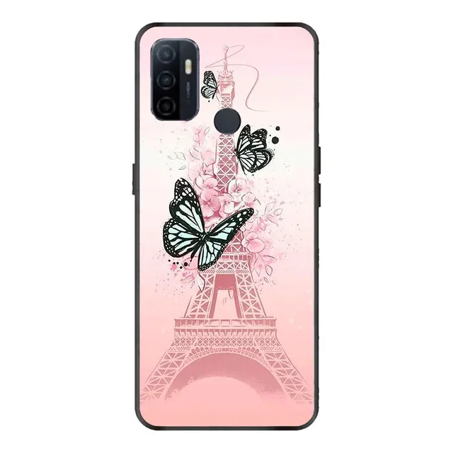 Funda Oppo A53 A72 A15 A9 A93 Paris Mariposa