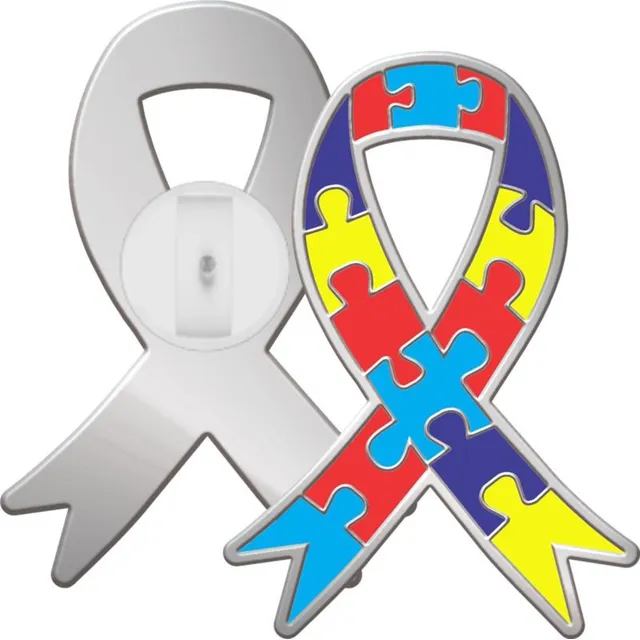 Laço Autismo Boton Pin Broche Identificação 30 Und