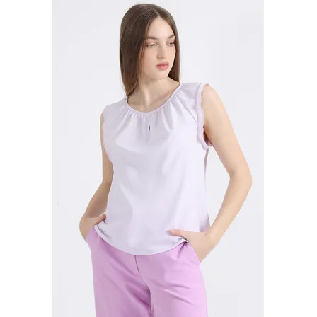 Blusa Volantes Romantico, Lila Liola