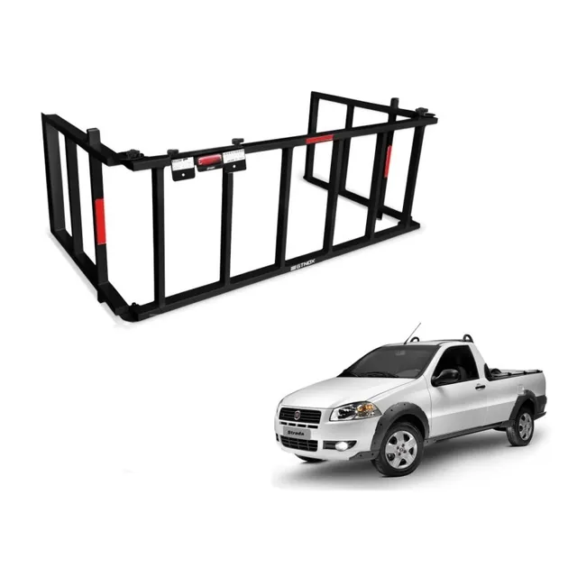 Extensor Caçamba Nova Fiat Strada 2021 Rampa Moto Divisor