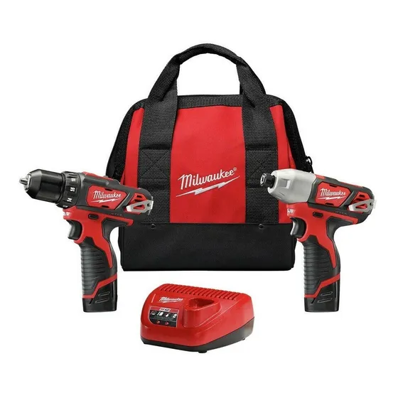 Combo Milwaukee 2494-22 M12 Taladro Y Atornillador Impacto