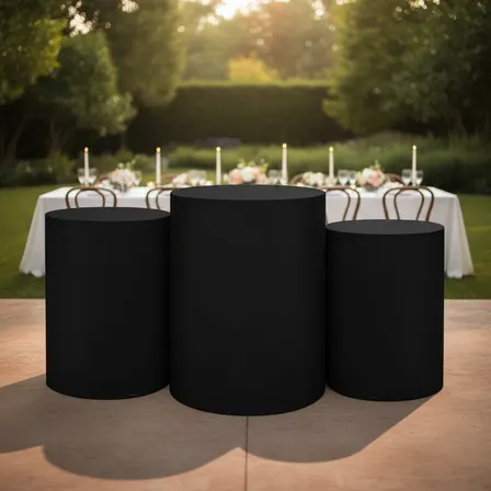 Trio Capas De Cilindro Sublimado Liso Em Tecido