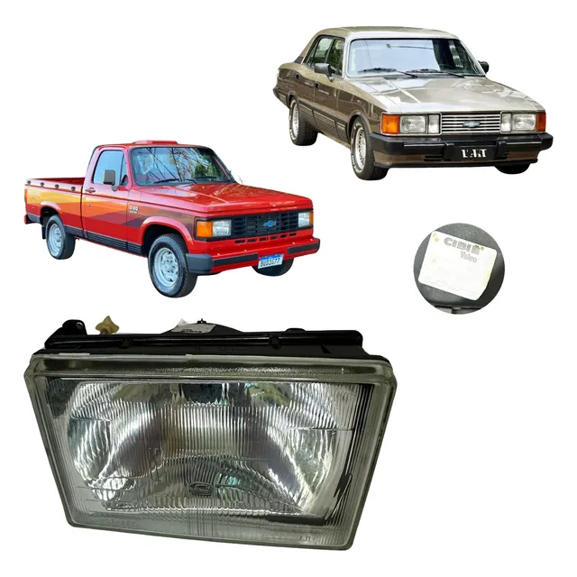 Farol Opala Caravan 80 A 87 D20 D10 Cibie Original Direito