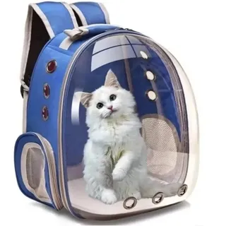 Maleta transparente para gato hotsell