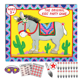 Jogo De Fixar O Rabo No Burro Para Crianças - 16 Alfinetes Jogo De Fixar O Rabo No Burro Para Crianças - 16 Alfinetes