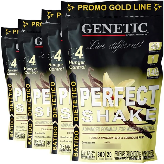 4 Batidos Dietéticos Para Bajar Peso Perfect Shake Genetic 