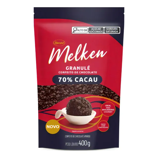 Granulado Melken Granulé 400g Chocolate 70% Cacau Harald
