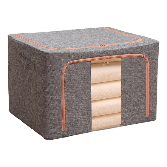 Bolsa Plegable Para Guardar Ropa, Lino De Alta Gama.