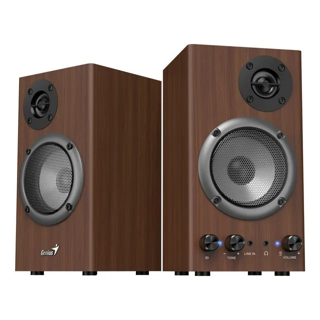 PARLANTE GENIUS SP-HF500B COLOR MADERA COLOR MARRÓN OSCURO