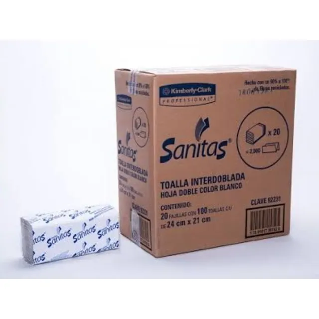 Sanitas Toalla Interdoblada 500 Piezas Envio Full Facturamos