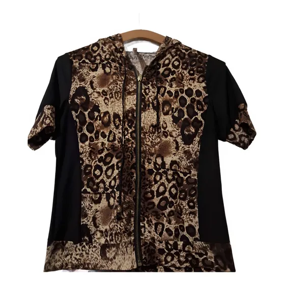 Buzo / Remera Con Capucha - Diseño Atigrado