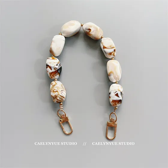 Bolso Con Cuentas De Estilo Étnico, Correa De Cadena, Piedra