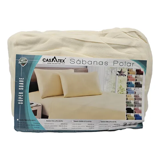 Sábanas De Invierno Polar King Size 2x2 Casatex Premium