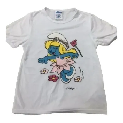 Franela De Pitufos Para Niños  Talla 8 