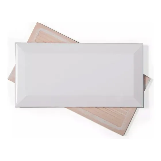 Azulejo Subway 7,5x15cm Bisote Blanco Brill Roca Incepa 