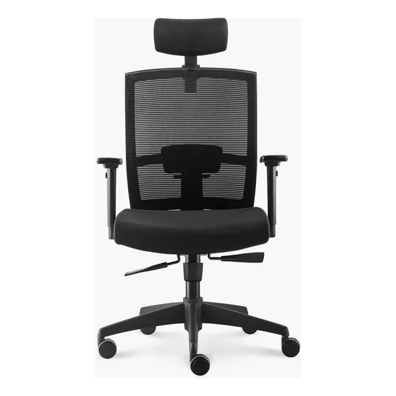 Silla Oficina Taylor Syncro Negro Con Cabecero Form