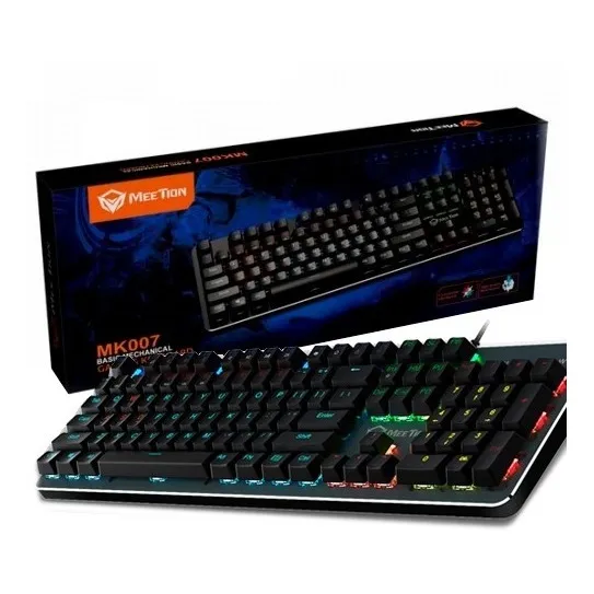 Teclado Mecanico Usb Gamer Programable Rgb Meetion Ps4 Febo