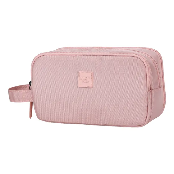 Neceser Necessaire Dama Hombre Aoking Color Rosa Diseño de la tela Lisa