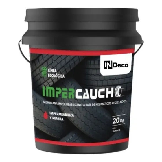Membrana Líquida Con Caucho - Impercaucho 4 Kg Color Gris Oscuro