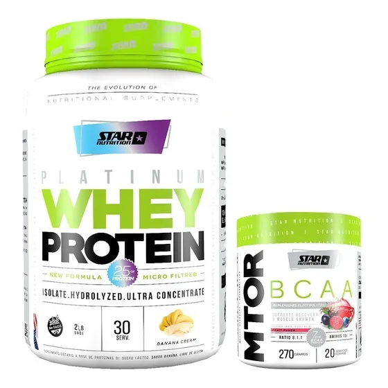 Proteina Whey Star Nutrition 2 Lb +  Mtor 270 Gr