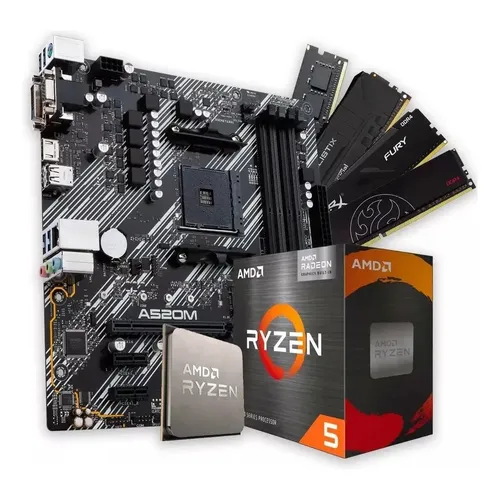 RYZEN 5 3600 B550 DDR4 8GB ×2 16GB Kit Amd Ryzen 5 3600 C/ Cooler