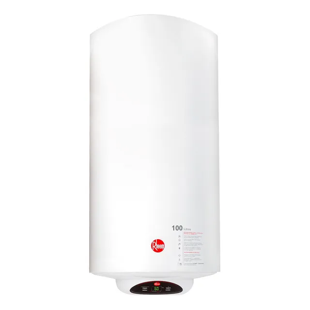 Termo Eléctrico Digital Rheem 100 Litros Mural Color Blanco