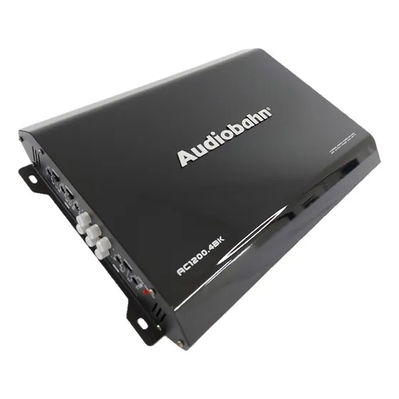 Fuente Amplificador Audiobahn 4 Canales 2400w Color Negro