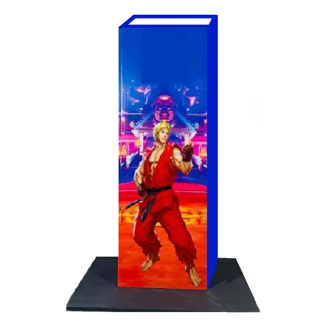 Base Pedestal Para Tablero Arcade Con Diseño Animado