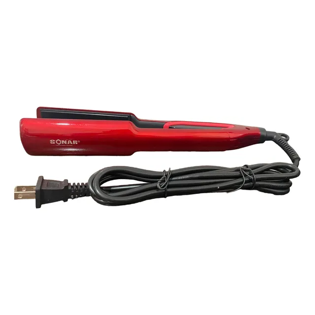 Plancha De Cabello Sonar Sn-1021 - Color Rojo Calidad 240v