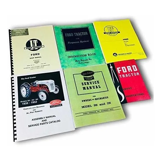 Seis Manual Ford 9n 2n Para Operador Taller Tractor