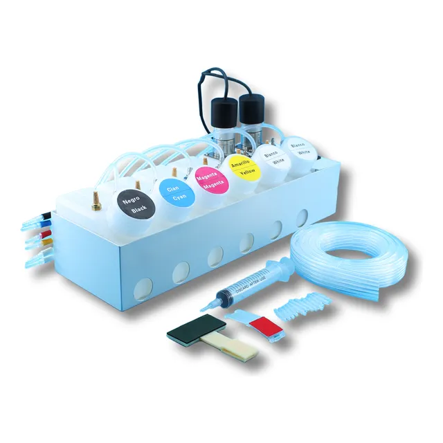 Kit De Conversión Dtf Ink System Ciss Con Doble Tanque De Ti