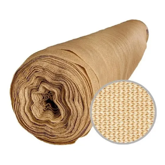 Malla De Sombra Beige 80% Sombra 4mt De Ancho 11 Mts Largo