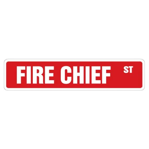 Signmission Estacion Jefe Bombero Placa Calle Fighter Regalo