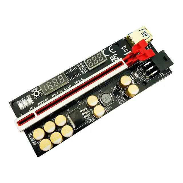 Riser Pci Express 1x-16x Version 16 Pro Temp Minería Btc Eth