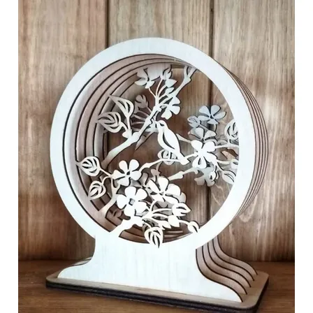 Decoración De Mesa Multicapa Madera