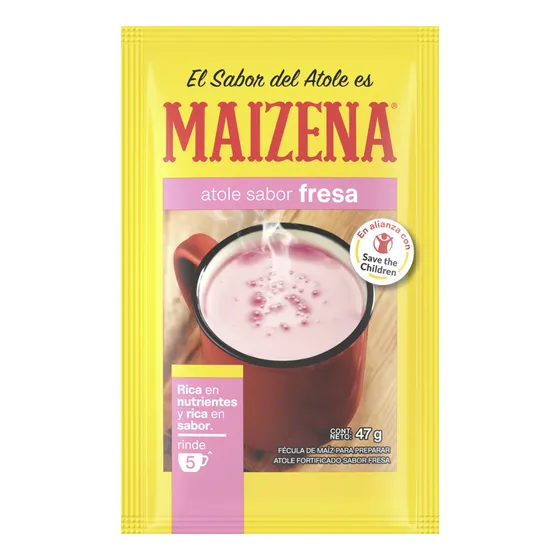 Maizena Atole Fecula De Maiz Sabor Fresa 47g