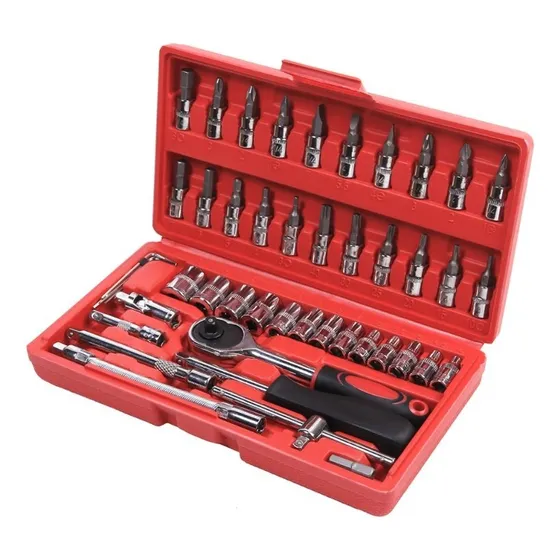 Juego Caja Set De Dados Con Chicharra Herramientas 46 Piezas