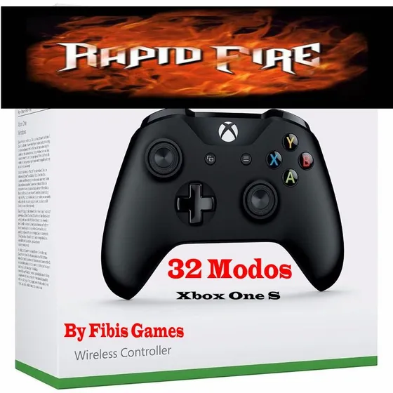 Controle Turbo Rapid-fire Xbox One -32 Modos Slim Preto