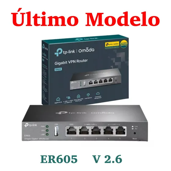 Balanceador De Carga Gigabit Wan Vpn Router Tp-link Er605 V2