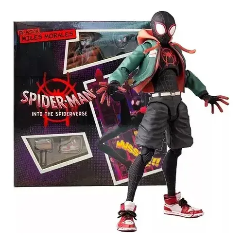 アメコミ MAFEX SPIDER-MAN (Miles Morales) No. 107 Nuevo Figura De Acción Mafex 107 Spiderman Miles Morales