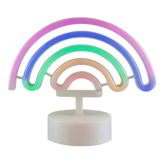 Lampara Luz Led Neon Decorativa Arcoiris Moderna Cable Usb