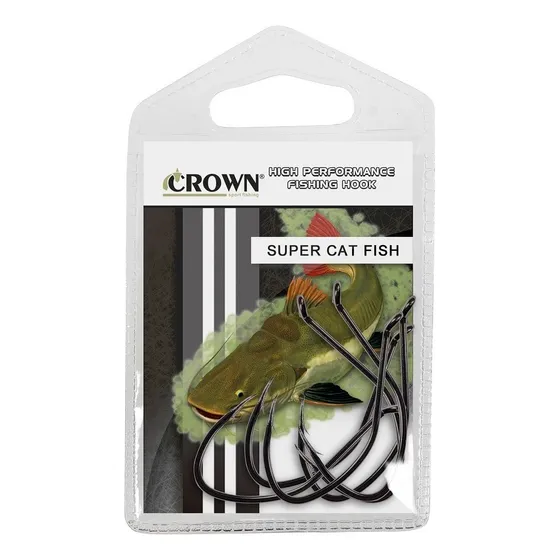 Anzol Super Cat Fish Black Crown Reforcado N° 4/0