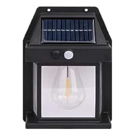 Aplique Reflector Led Panel Solar 1 Foco Sensor Movimiento