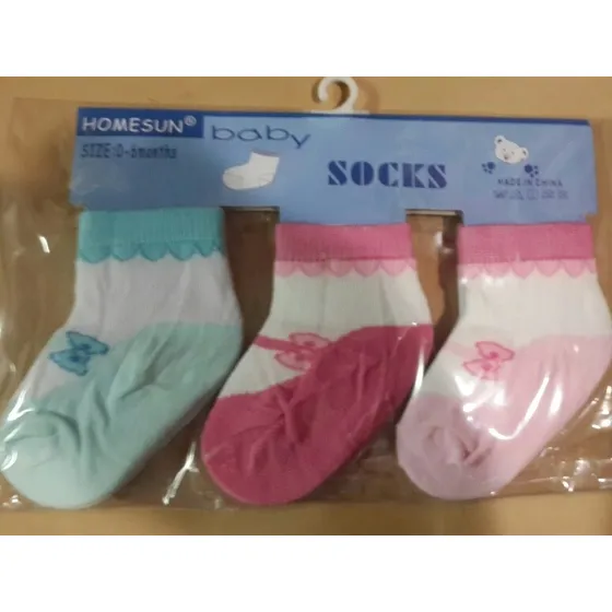 Medias Para Bebés Niñas-niños De 0 A 6 Meses X3