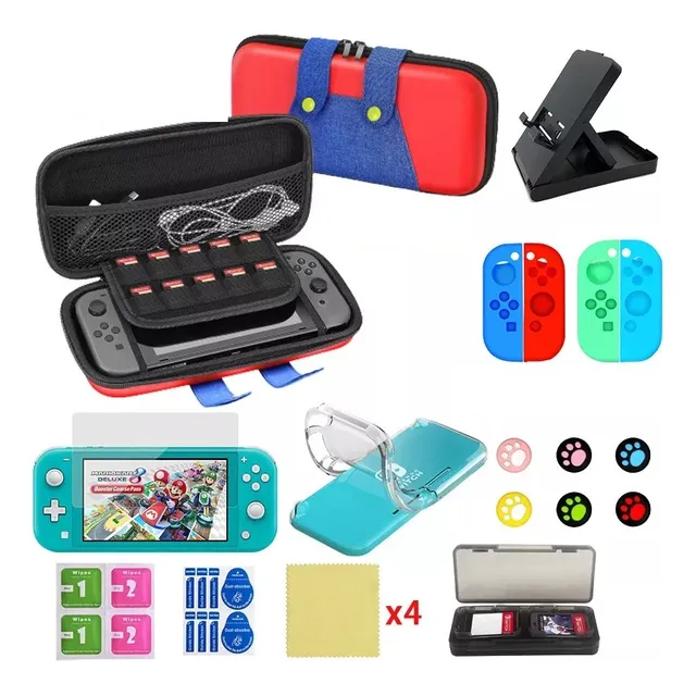 Bolsa Estojo 25pcs Para Acessórios Nintendo Switch Lite-mari