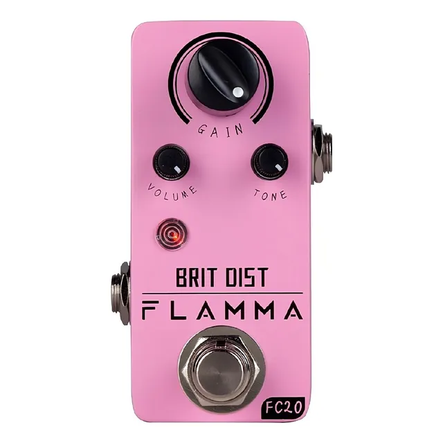 Pedal Mini Distorsion Britanica Para Guitarra Flamma Fc20